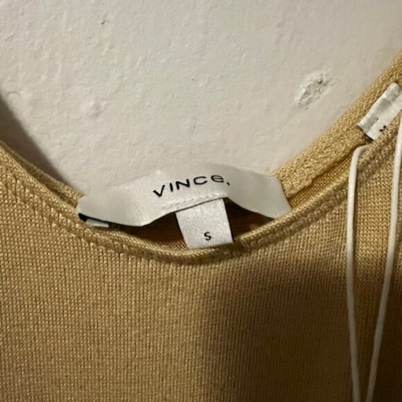 Vince Yellow Scoop Neck Camisole Wrap Dress - Picture 2 of 4